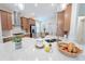 Modern kitchen featuring sleek countertops, stainless steel appliances, and ample cabinet space at 2749 Hilltop Rd, Clermont, FL 34711