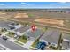 An aerial view of single Gathering homes, with well manicured lawns in a suburban neighborhood at 4905 Vellacito Way, Davenport, FL 33897