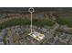 Aerial view of the home and surrounding neighborhood at 598 Marcello Blvd, Kissimmee, FL 34746