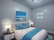 Serene bedroom with natural light, a plush bed, and tasteful decor for a peaceful atmosphere at 8901 Se 144Th Ln, Summerfield, FL 34491