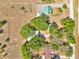 Aerial view of property showing home, acreage, and surrounding landscaping at 16724 Highland Ave, Montverde, FL 34756