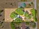 Aerial view of property showing boundaries, acreage, home, and surroundings at 16724 Highland Ave, Montverde, FL 34756