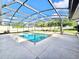 Screened-in pool area with a clean, well-maintained pool and surrounding concrete patio at 2037 Lakeshore Dr, Mount Dora, FL 32757