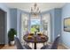 Cozy dining area with bay windows offering picturesque views of the golf course at 2204 Margarita Dr, The Villages, FL 32159
