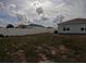 Backyard featuring a well-maintained lawn and fenced perimeter, showcasing its spaciousness and privacy at 2256 Gladiolus Ln, Mascotte, FL 34753