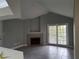 Living room with tile floors, vaulted ceiling and fireplace at 234 Afton Sq # 305, Altamonte Springs, FL 32714