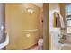 Accessible main bathroom featuring grab bars, updated fixtures, and natural light at 25273 Lost Oak Cir, Leesburg, FL 34748
