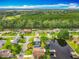 Aerial view of waterfront homes highlighting a community with access to canals and lush surroundings at 26619 Bimini Dr, Tavares, FL 32778