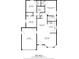 Floor plan featuring dimensions of living spaces including bedrooms, bathrooms, kitchen, and garage at 316 Betty Ln, Mascotte, FL 34753