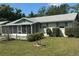 Charming one-story home featuring a screened-in porch and well-maintained front lawn at 32737 Vista Ave, Leesburg, FL 34788