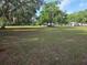 Large, open green lawn area, perfect for outdoor activities or potential development at 350 Cassady St, Umatilla, FL 32784