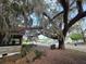 Close-up view of Spanish Moss hanging from large oak trees at 350 Cassady St, Umatilla, FL 32784