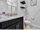 Modern bathroom boasts granite countertops, and a walk-in shower at 485 Halter Dr, Apopka, FL 32712