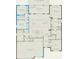 Detailed floor plan highlighting bedrooms, bathrooms, kitchen, and living spaces at 6308 Mossy Oak Rd, St Cloud, FL 34771