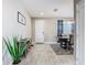 Open-concept dining area with tile floors, a dining table, and access to other living spaces at 1051 Nathan Ridge Rd, Clermont, FL 34715