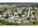 Neighborhood aerial showcasing tree-lined streets and manicured lawns in a well-maintained community at 10689 Se 174Th Loop, Summerfield, FL 34491