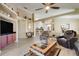 Open floor plan with living room flowing into the dining room and kitchen, great for entertaining at 1159 Greenley Ave, Groveland, FL 34736