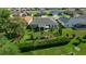 Stunning backyard view, featuring a beautifully landscaped lawn, mature trees, and an inviting patio area at 11860 Se 179Th St, Summerfield, FL 34491