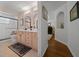 Nicely finished bathroom featuring double vanity and a large walk-in shower at 11860 Se 179Th St, Summerfield, FL 34491