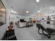 Spacious living room with ample seating, modern lighting, and open floor plan at 11860 Se 179Th St, Summerfield, FL 34491