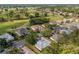Community aerial view showcasing homes near lush green golf course, tree-lined streets, and well manicured lawns at 13190 Se 93Rd Cir, Summerfield, FL 34491