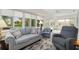 Bright sunroom featuring a comfortable seating area with large windows and natural light at 13190 Se 93Rd Cir, Summerfield, FL 34491