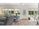 Cozy sunroom with ample seating, natural light, and backyard views at 13190 Se 93Rd Cir, Summerfield, FL 34491