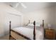 Comfortable bedroom with soft carpet, ceiling fan and nice decor for a relaxing retreat at 1833 Endsley Ct, The Villages, FL 32162