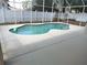 Relaxing in-ground pool surrounded by a screened enclosure for ultimate privacy and enjoyment at 223 Lady Diana Dr, Davenport, FL 33837