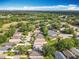 An aerial view of the neighborhood showcasing the mature trees and community layout at 25044 Cranes Roost Cir, Leesburg, FL 34748
