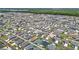 An aerial shot presents a large residential community with well-manicured lawns and organized street layouts at 449 Gilson Loop, The Villages, FL 32163