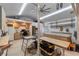 Versatile workshop with built-in storage, worktables, and electrical hookups at 602 Ross St, Leesburg, FL 34748