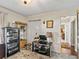 Organized bedroom featuring a closet and modern decor at 1501 Lavaca Ln, The Villages, FL 32159