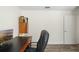 Office space features wood-look floors, comfortable seating, and natural light at 15501 Markham Dr, Clermont, FL 34714