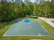 Community basketball court surrounded by lush greenery, with clear markings and well-maintained surface at 2029 Stefano Ct, Mount Dora, FL 32757