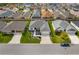 Neighborhood aerial view features manicured lawns, modern homes, and well-kept streets at 2170 Biller Cir, The Villages, FL 32163