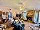 Large living room with fireplace at 3051 Newmark Dr, Deltona, FL 32738