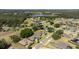 Aerial view of the neighborhood highlighting lush landscaping, mature trees, and community amenities at 39505 Hillrise Ln, Lady Lake, FL 32159