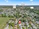 Aerial view of the neighborhood in The Villages, FL, highlighting proximity to Spanish Springs Town Square and retail at 530 Valencia Pl, The Villages, FL 32159