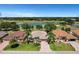 Home's lush landscape with golf course and a large pond, providing serene views at 9019 Se 177Th Grassmere St, The Villages, FL 32162