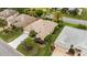 Aerial view of a property with well-maintained landscaping and a spacious layout at 1222 Camero Dr, The Villages, FL 32159