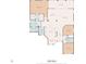 Detailed floor plan showcasing the layout of the home, including the kitchen, bedrooms, bathrooms, and living spaces at 1222 Camero Dr, The Villages, FL 32159