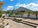 Landscaped backyard features a beautiful brick patio and lush tropical landscaping at 13519 Bristlecone Cir, Orlando, FL 32828