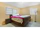 Bedroom with classic furniture and retro flooring at 1406 Spartan Ave, Leesburg, FL 34748