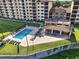 Relaxing pool area with lounge chairs and a shaded gazebo at 16300 County Road 455 # 511, Montverde, FL 34756