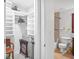 Bathroom with a closet and a shower and tub combo at 1705 S Atlantic Ave # 502, New Smyrna Beach, FL 32169