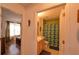 Bathroom with single vanity sink, and shower/bath combo at 17930 Se 83Rd Melody Ave, The Villages, FL 32162