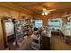 Bright office space featuring shelving, a ceiling fan and natural light at 1805 Ne 29Th Pl, Ocala, FL 34479