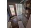 Modern bathroom featuring a glass shower stall, mosaic tile accents, and natural lighting at 18130 Keene Rd, Altoona, FL 32702
