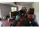 Living room featuring a fireplace and ample space at 18130 Keene Rd, Altoona, FL 32702